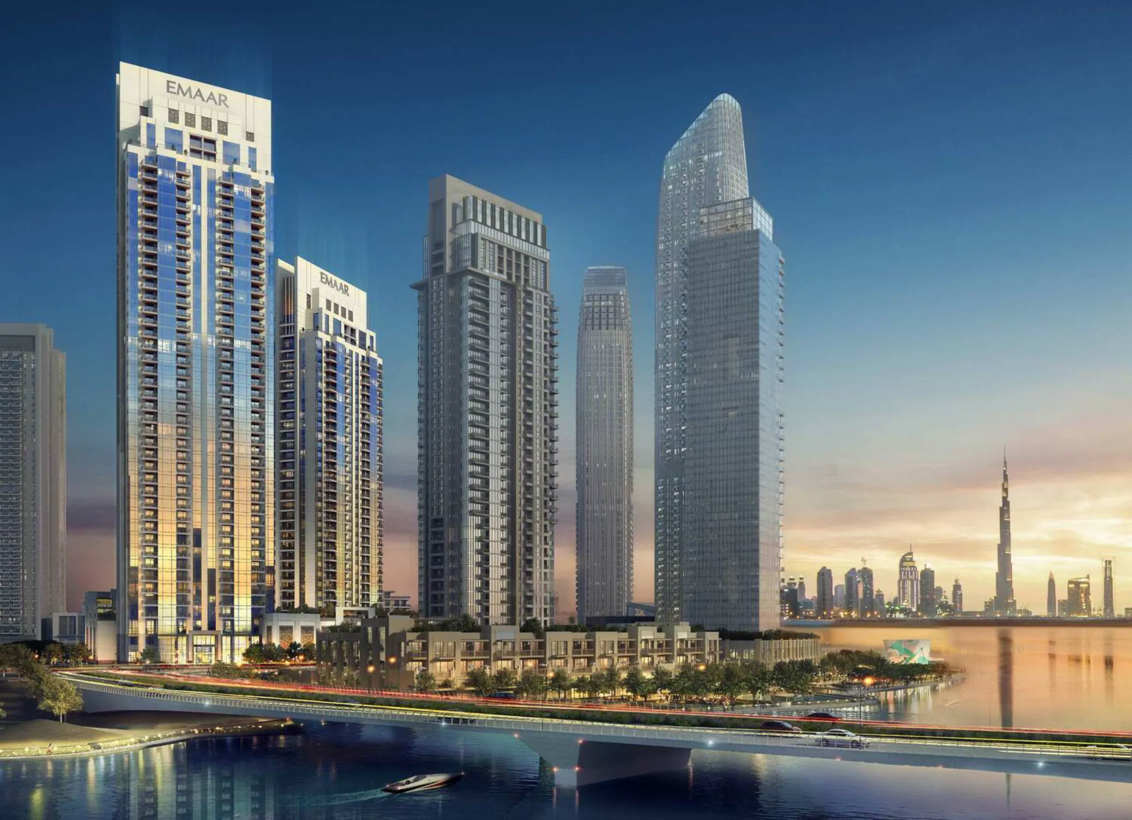 Creek Rise Tower 1 di Emaar: Appartamenti con 1-3 Camere da Letto, Consegna 2022
