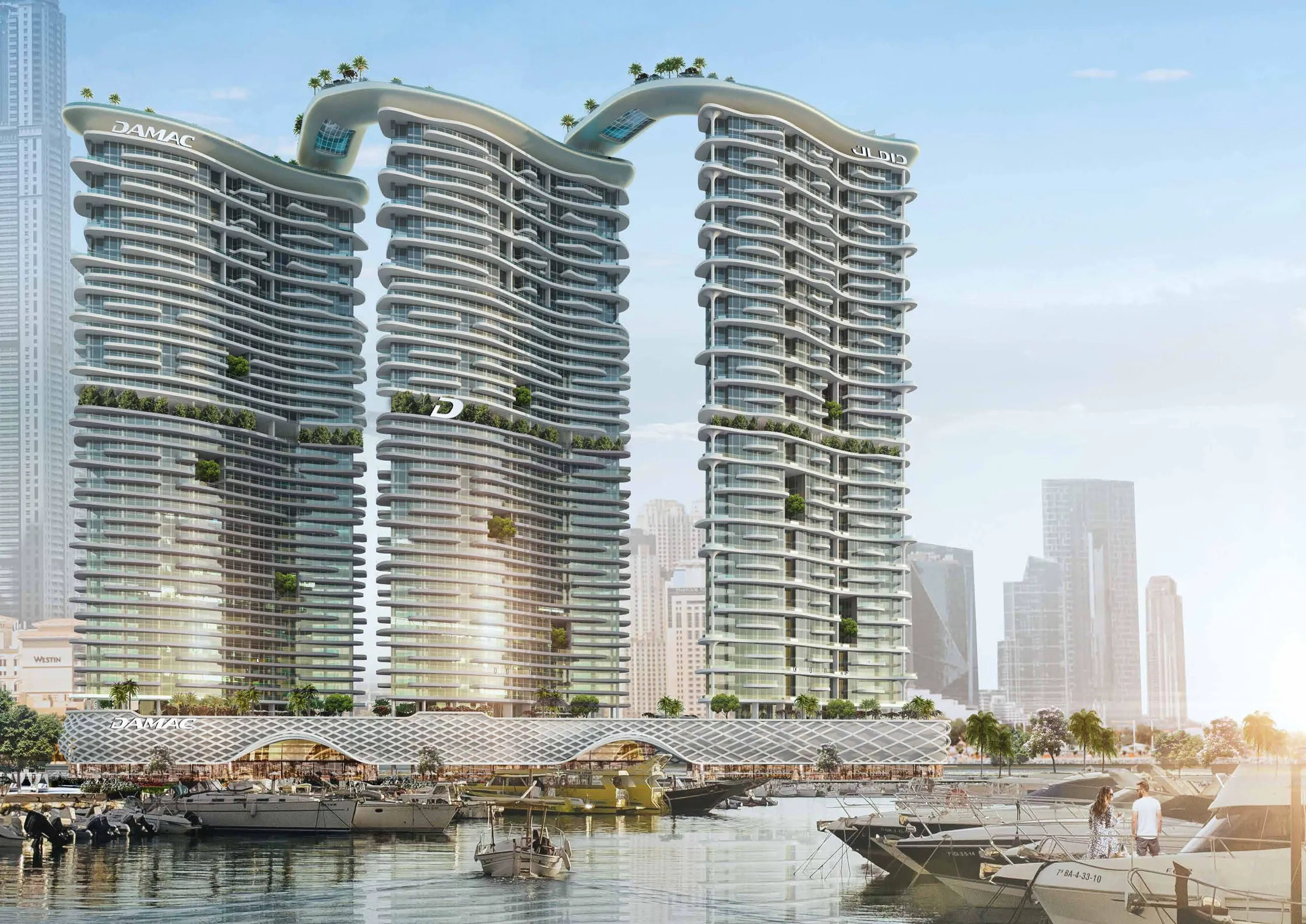 DAMAC Bay a Dubai Harbour: Appartamento con 1 Camera da Letto a partire da AED 3.88M