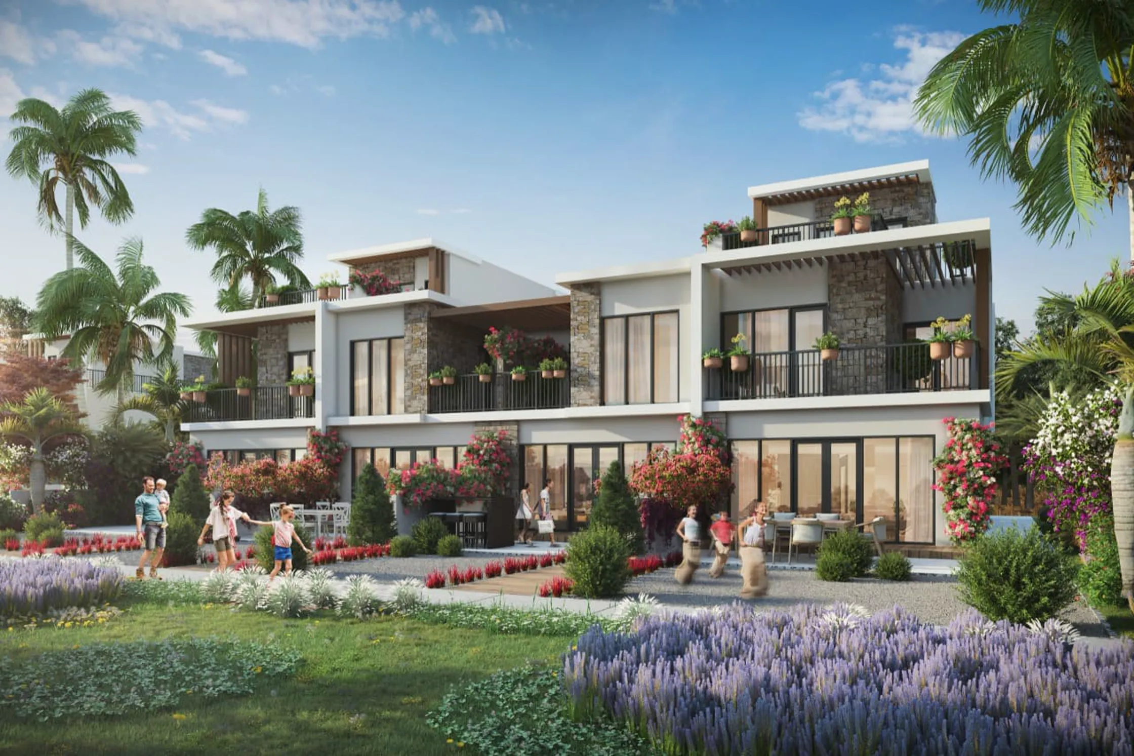 Investi a Dubai: Damac Lagoons Townhouses, Consegna 2026