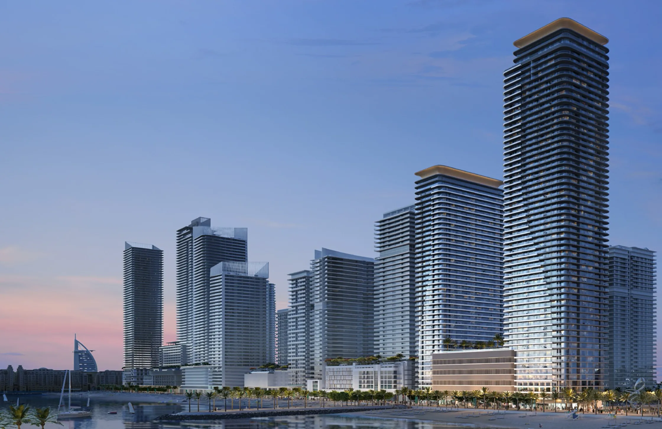 Investi in Seapoint by Emaar: Appartamento con 2 camere da letto a Dubai Harbour