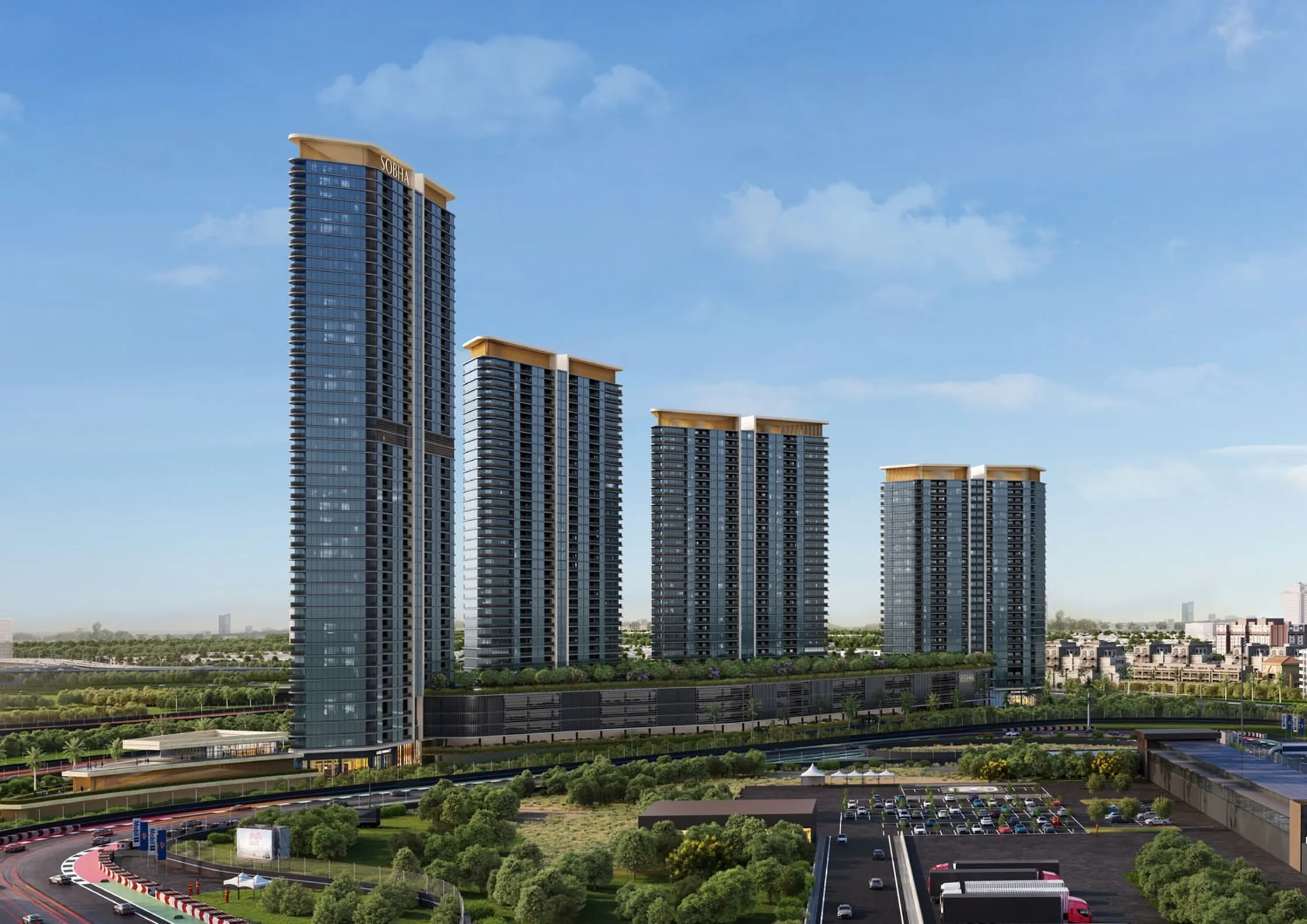 Sobha Solis: Residenze con 3 Camere da Letto a Motor City con Piano di Pagamento 20/40/40