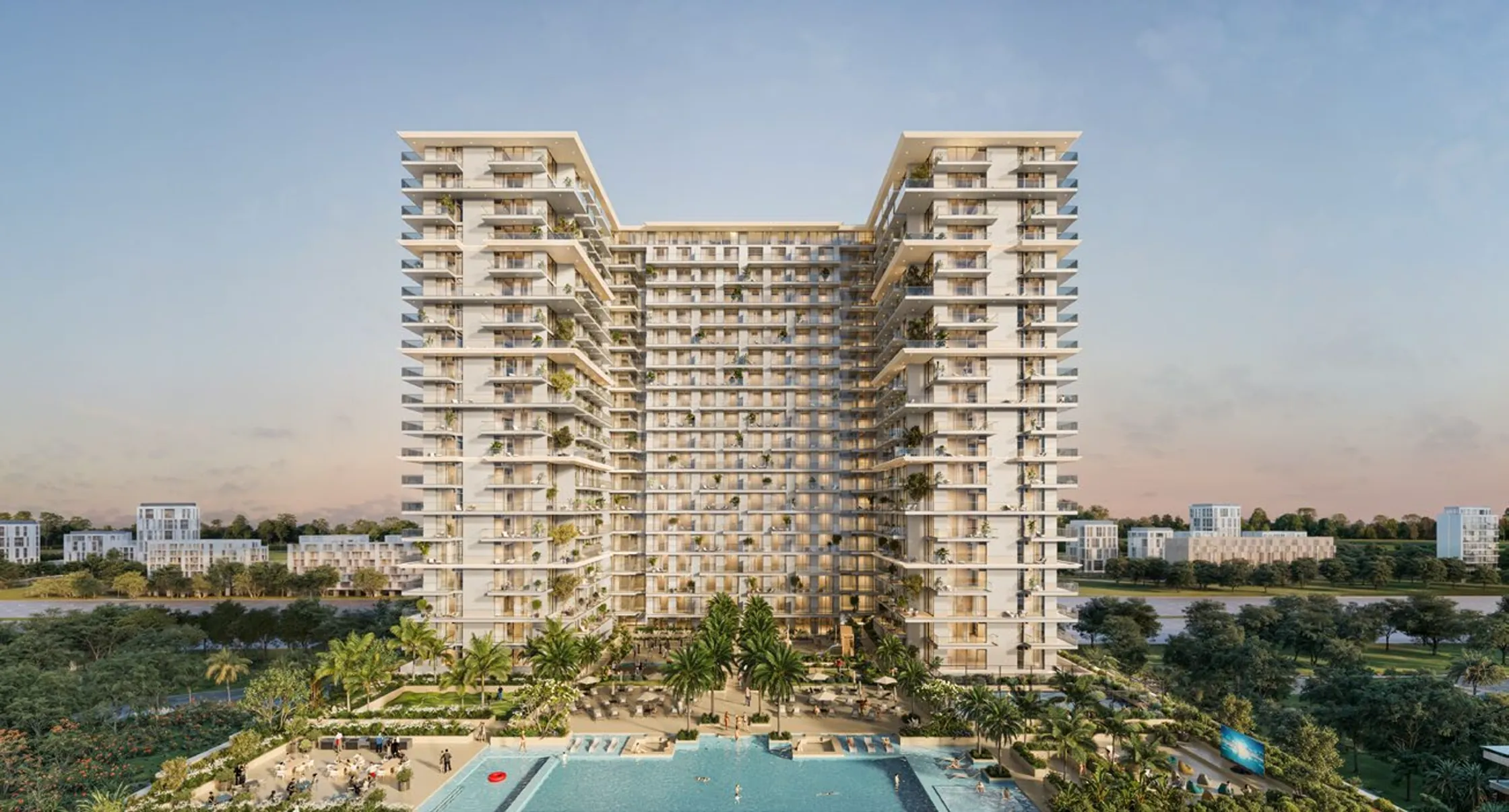 Investi in Sol Levante JVT: 1BR da AED 1.16M, Consegna 2028