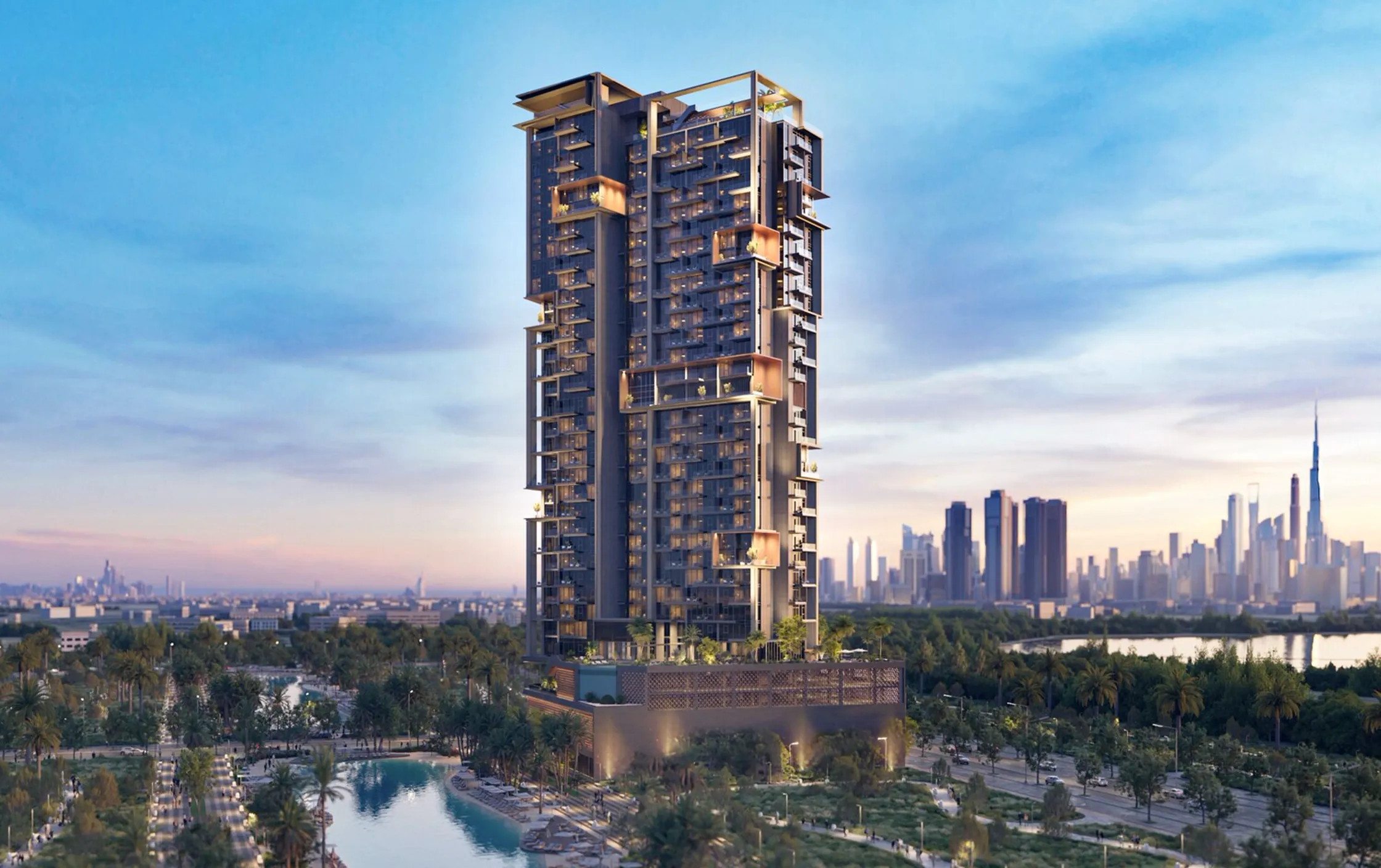 The Highgrove di Ellington: Appartamento con 2 Camere da Letto a Meydan | Vista sullo Skyline